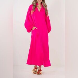 NWT Emily McCarthy Fiona Dress- Pink Glo